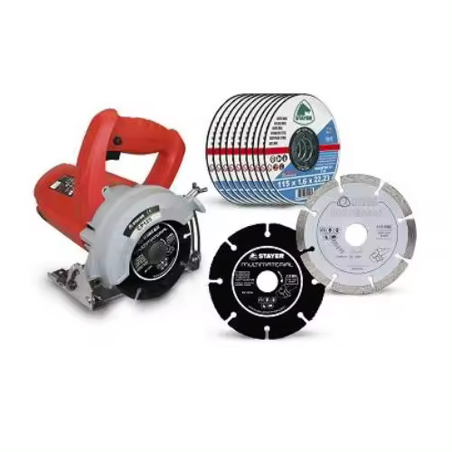 Sierra calar STAYER 1400w. CP125 + set discos 1.2476 - 1
