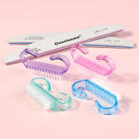 50Pcs Lotes De Cepillos De Limpieza Para Uñas Con Herramientas De Plástico Coloridos Limpiadores De Polvo Para Manicura Y Pedicura Suaves - details 5