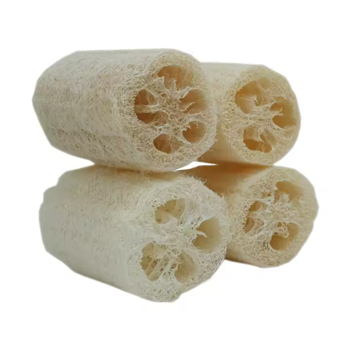 Pack De 4 Loofahs Orgánicos Para Spa Exfoliante Natural Esponja De Limpieza Corporal Que Elimina La Piel Muerta Microfibra 4 Pulgadas - 1