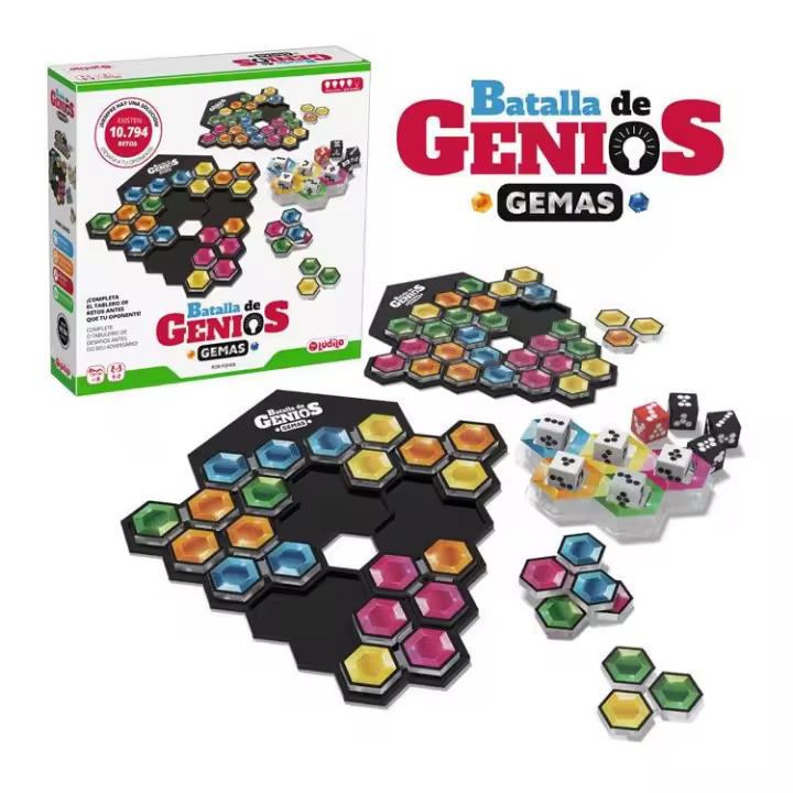 Batalla de Genios Gemas: Juego de Lógica para niños a partir de 8 años. (1 a 2 jugadores) - 1