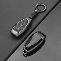 Funda De Llave De Coche Suave TPU Cubierta Completa Para Ford Focus 3 4 ST Mondeo MK3 MK4 Fiesta Fusion Kuga 2013-2017 Con Llavero - details 3