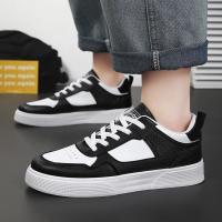 Zapatos Casuales Para Hombre En Cuero Blanco Ligeros Y Transpirables Con Plataforma Zapatillas De Patinaje Deportivas De Verano Y Otoño - details 13