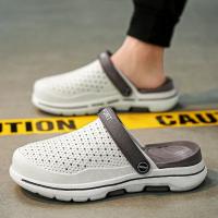 Sandalias De Playa Para Hombre Verano Zapatillas Casuales Con Agujeros Zapatos De Jardín Clogs Adecuados Para Exterior Y Hogar Material EVA - details 12
