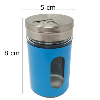 Famvacor Set de 3 Recipientes para Especias de Cristal - Diseño Bonito y Moderno - Capacidad 90 Ml - details 2