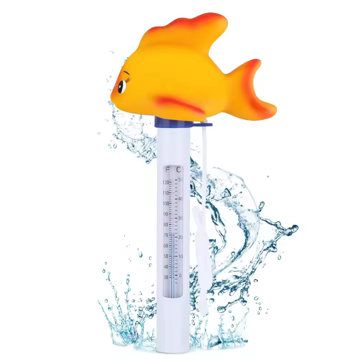 Termómetro para piscina, grande legible con cuerda, termómetro flotante para piscinas interiores, spas y jacuzzis - 1
