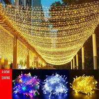 Luces De Navidad LED 10/20M Cadena De Luces De Hadas Para Decoración De Fiesta De Boda Y Año Nuevo EU Enchufe Exterior - details 1