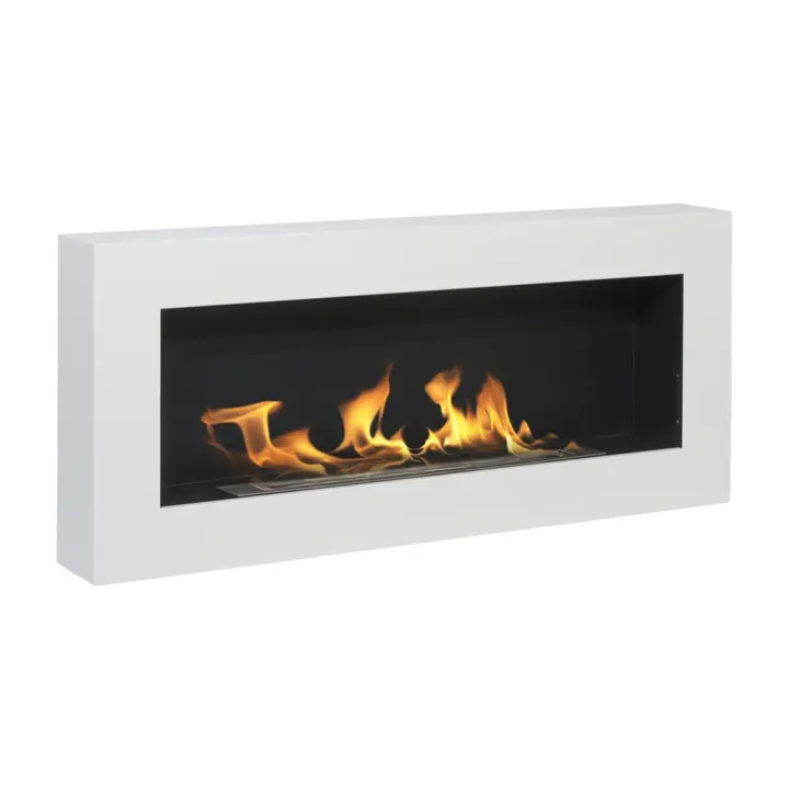 Chimenea de Bioetanol biochimenea de la superficie de Siena Blanco L 90 x P 12 x H40 - 1