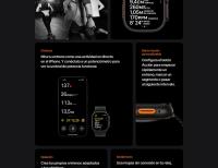 Apple Watch Ultra 2 GPS + Cellular, Reloj Deportivo con Caja de Titanio resistente de 49 mm y Correa Ocean, Muñecas de 130 a 180 mm. Monitor de entreno, GPS Alta Precisión y Pantalla Retina Brillante. - details 2