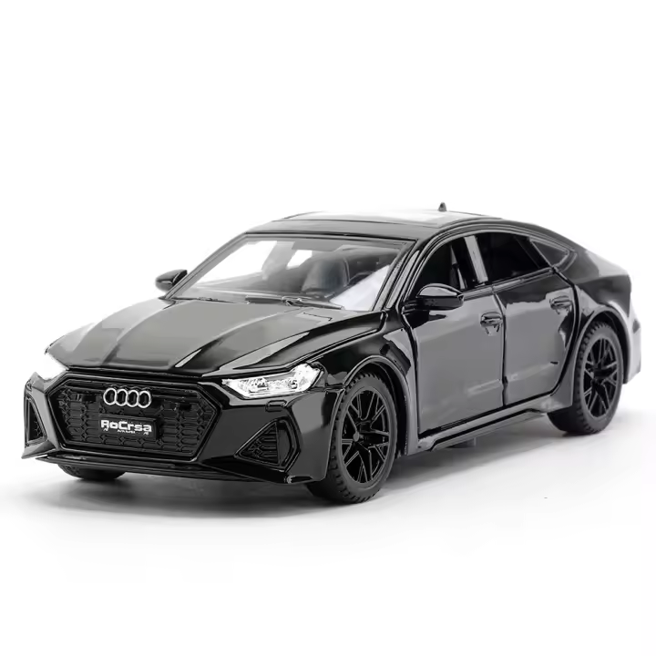 Coche De Juguetes a Escala 1:32 RS7 De Aleación Con Ruedas Giratorias Luz Y Sonido Vehículos Miniatura Coleccionables Para Niños Regalos - 1