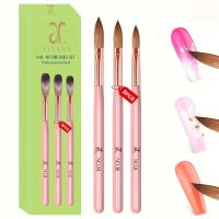 Set De 3 Pinceles Para Uñas De Acrílico Profesionales Tamaños 8/10/14 Aplicación De Acrílico Y Extensión De Uñas Artísticas - details 6