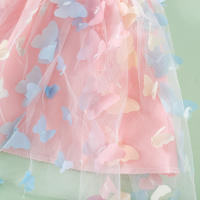 Vestido De Princesa Para Bebé Niña Verano Con Alas De Mariposa 3D Tirantes Colgantes Vestido De Malla Lindo Y Moda Para Niñas De 1-2 Años - details 4