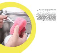 Esponja De Cocina Sonriente Para Lavar Platos Fuerte Esponja De Limpieza Para Cocina Y Baño Absorción De Aceite Y Grasa Durable Y Fácil De Limpiar Color Atractivo - details 13