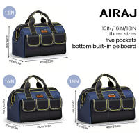 Bolsa De Herramientas AIRAJ Para Electricistas Y Carpinteros Multifuncional Portátil De Tela Gruesa Para Instalación Y Mantenimiento - details 11