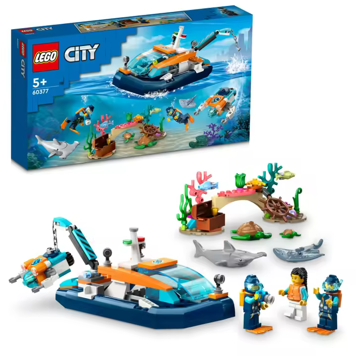 Barco de Exploración Submarina - LEGO CITY 60377 - 1