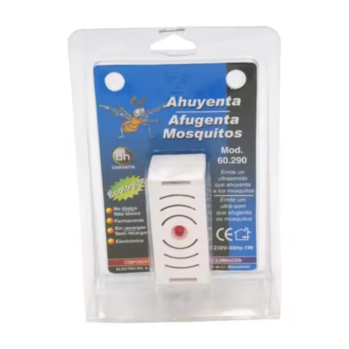 Ahuyenta mosquitos enchufables por ultrasonidos de Electro DH - 1