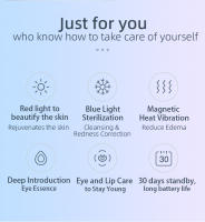 Dispositivo De Belleza Para Los Ojos BoSidin EMS Microcorriente Antiarrugas Elimina Bolsas Y Círculos Oscuros Terapia De Luz Elevación Y Masaje Instrumento Para La Piel - details 1