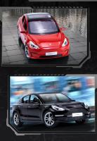 Modelo De Coche De Aleación 1:24 Tesla Model 3 Juguete Electrónico Para Niños Con Sonido Y Luz Colección De Metal Vehículo Simulación Regalo - details 11
