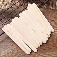 200/50pcs Palillos De Helado De Madera Natural Cuchara De Helado Herramientas De Arte De Madera Para Helado Y Pasteles - details 2