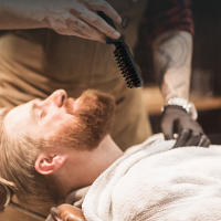 Cepillo De Barba Para Hombres Con Pelo De Cerdo Suave Cepillo De Afeitar Plegable Para Barba Y Bigote Peine Para Peluquería Y Estilizado De Cabello - details 1