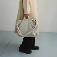 Bolso De Hombro Para Mujer Casual De Nylon Vintage Padded Soft Puffer Gran Capacidad Tote Bag Cierre De Cremallera Unisex - details 9
