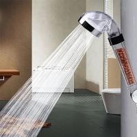 Cabezal de ducha con filtro de alta presión para Spa, terapia de agua, ahorro de agua, bola negativa de iones activados, boquilla de ducha de 3 modos, filtro de agua de baño Premium - details 3