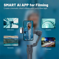 Gimbal Portátil L7CPro De 3 Ejes Con Rastreo De Rostro AI Y Luz De Relleno Para iPhone/Android Ideal Para Vlogs Estabilizador Antisucción - details 17