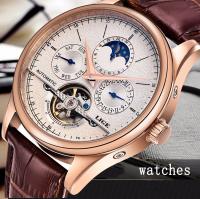 Reloj De Pulsera Para Hombre LIGE Clásico Retro Automático De Cuero Genuino Impermeable Militar Con Torbión Y Calendario Lunar - details 0