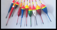 Set De 10 Flotadores Para Pesca En Colores Y Tamaños Mixtos Bobber De Plástico Accesorios De Pesca Para Agua Dulce - details 11