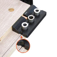 Kit De Guía De Boquilla Para Carpintería 3 En 1 Juego Ajustable De Localizador De Agujeros De Madera Y Aluminio Herramienta De Guía Para Agujeros De Armarios - details 11