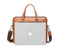 Bolso De Negocios Para Hombre De Lujo En Cuero PU Bolso De Mano Para Laptop Y Archivos A4 Estilo Oficina Y Almuerzo - details 24