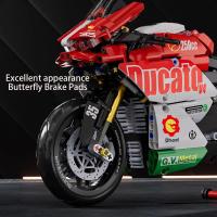 Conjunto De Bloques De Construcción De Motocicleta Tecnica Serie V4 Modelo De Moto Super Motorbike Kit De Juguetes Técnicos Para Niños Regalos Para Chicos - details 5
