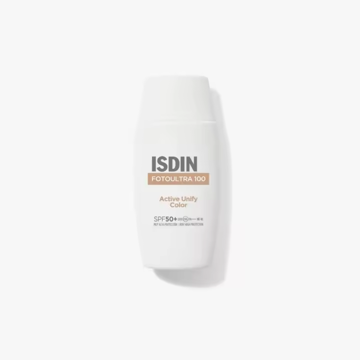 ISDIN Fotoultra 100 Active Unify Color Protector Solar Facial Antimanchas con Color Despigmentante  - SPF50+ 50 ml - 1