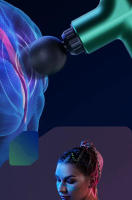 Pistola De Masaje Profundo Portátil Para Cara Y Muslos Del Cuerpo Alivio Del Dolor Muscular De La Espalda Y El Cuello Material Compuesto - details 6