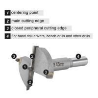 NetBoat - Brocas para Madera (10 unidades, 15-60mm, fresas para Madera, Brocas Forstner, Brocas de carburo para Madera, instalación de Puertas) - details 1