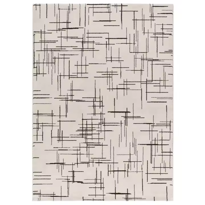 Alfombra interior de estilo abstracto en Blanco - RETRO 12890 | 80x150, 133x190, 160x230, 200x290 cm - 1
