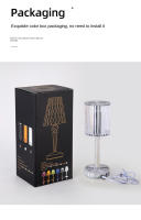 Lámpara De Mesa LED Con Cristal De Diamante Proyección Decorativa Luz Nocturna Para Dormitorio Lámpara De Barra Iluminación Fijación - details 17
