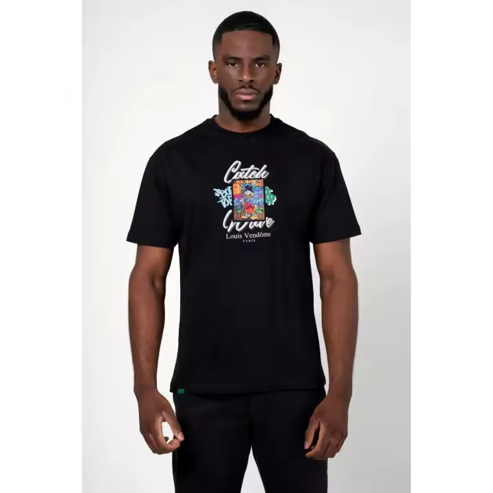 LOUIS VENDOME PARIS CAMISETA HOMBRE MODELO: LV-60 Black.. - 1