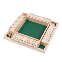 Juego De Mesa De Madera Shut the Box Para 4 Jugadores Con Cubos Y Vuelcas Entretención Familiar Interacción Padres-Hijos - details 4