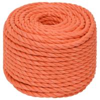 vidaXL Cuerda de trabajo polipropileno naranja 10 mm 50 m - details 1