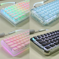 104 Teclas Pudding Tema OEM Perfil ABS PBT Doble Choque Teclas Para Teclado Mecánico De Switch MX RGB Retroiluminado Teclas - details 1