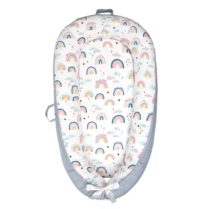 Cuna Portátil LUKE LULU With Cama Media Plegable Biónica Cojín De Sueño Para Bebe Material De Algodón Adecuado Para 0-6m Hasta 4-6años Cuatro Estaciones - 1