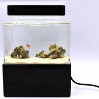 Acuario De Mesa 1.5L Mini Para Betta Peces Con Filtro Y Bomba De Aire USB Luz LED Decoración Marina Sin Contener Químicos Originales En China - details 13