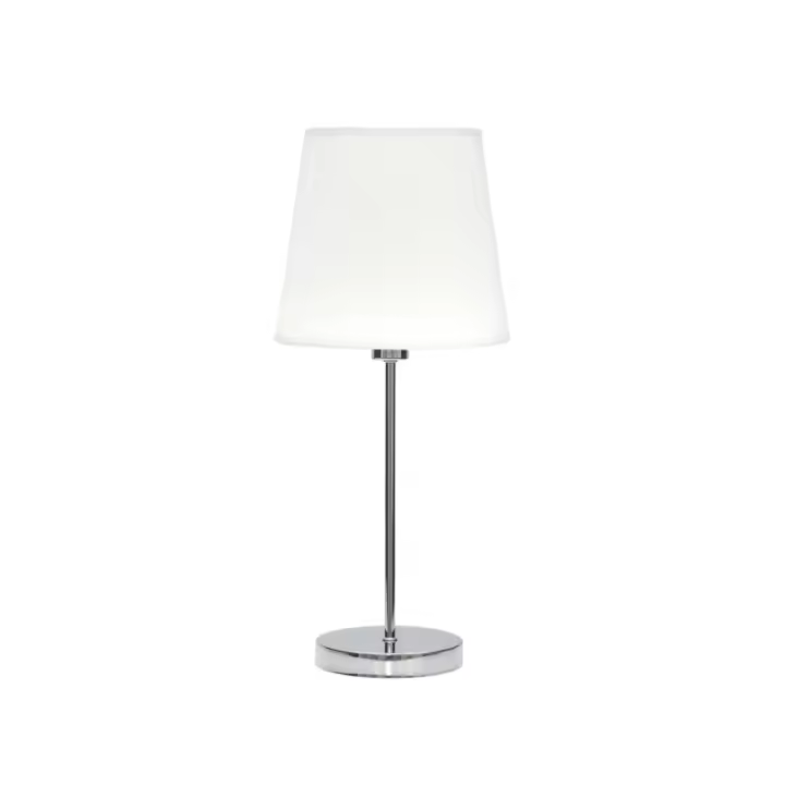 Fabrilamp - Sobre Mesa Maldivas 1xe14 Cromo/blanca 46x20x20 Cm - 1