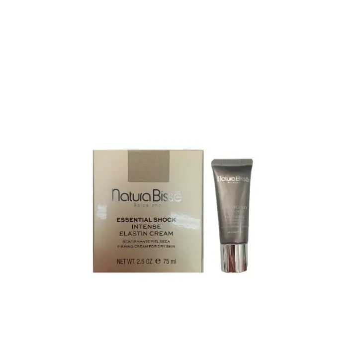 Natura Bisse Essential Shock Intense Elastin Cream reafirmante piel seca 75 ml +minitalla premium diferente de regalo - 1