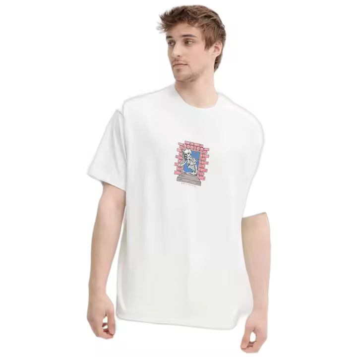 Camiseta de Manga Corta Vans Skull Window para hombre en color beige - 1