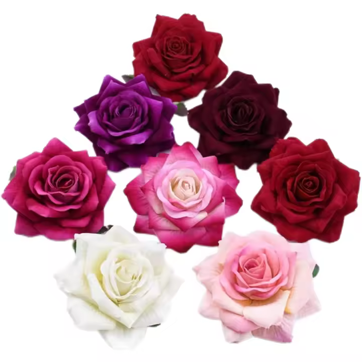 10PCS Rosas De Seda Artificiales Para Scrapbooking Flores Para DIY Coronelas Decoración De Hogar Bodas Accesorios De Año Nuevo - 1