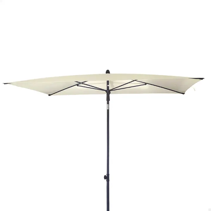 AKTIVE Sombrilla terraza rectangular, Sombrilla balcón, 200x125 cm, Protección UV30, Mástil de Ø28/32 mm, Sombrillas grandes, Sombrilla inclinable, Sombrilla grande terraza, Sombrilla terraza - 1