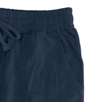 Pantalones rectos con cordones de algodón y lino para hombre, de estilo playero, finos y con cordón, para el tiempo libre, para las cuatro estaciones. - details 9