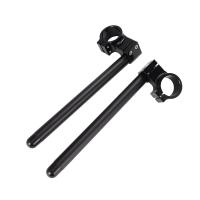 Manillar De Manillar Ajustable Universal Para Motocicletas De Carreras CNC Clip on Para Cafe Racers Barra De Manillar - details 2