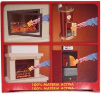Deshollinador para limpieza y mantenimiento continuo de estufas y chimeneas en caja de 14 unidades, antihollín pellet y leña - details 2